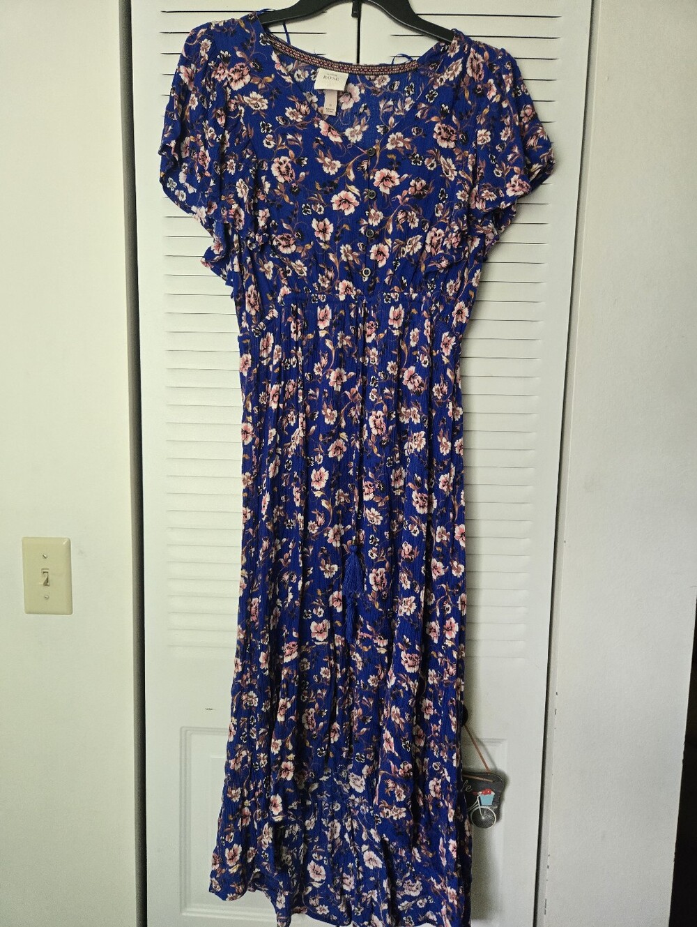 Knox Rose High/low Blue Floral Dress Size Small